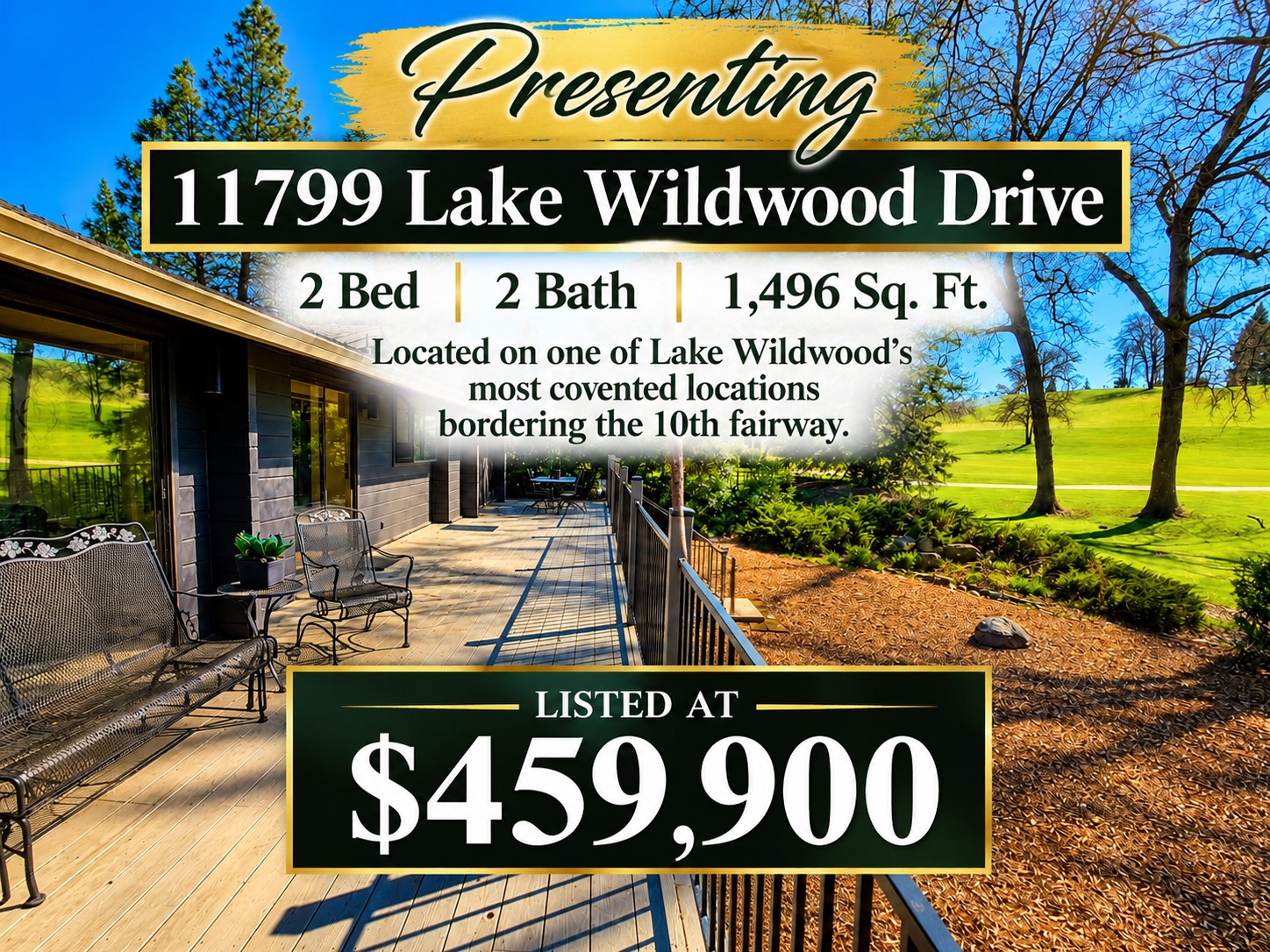 just listed golf course home